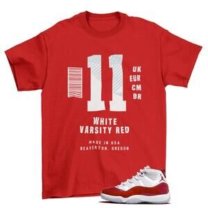 Cherry Box Label Shirt To Match Jordan 11 Retro Cherry Ct8012-116